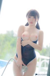 Fantasy-Factory小丁Ding写真，性感角色扮演猫娘与浴室连体泳衣清纯诱惑，极致视觉盛宴