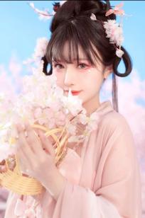 Shika小鹿鹿 - 汉服写真 | 樱花树下古风唯美少女，打造清纯灵动仙气大片