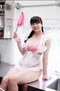 [Minisuka.tv] Maaya Obana 小花真彩 - 厨房女仆装扮，粉嫩波点比基尼，可爱童颜诱惑（Regular Gallery Stage1 Set 3.03）