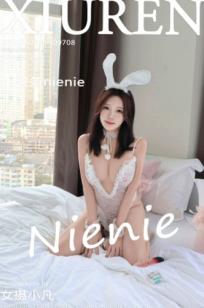 XiuRen秀人网-9708-小薯条nienie-白色蕾丝兔女郎私房照-纯欲性感好身材-极品美腿大尺度-2025.01.03