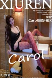 XiuRen秀人网-9697-Carol周妍希：魅惑浴室私房，黑裙与红丝的致命诱惑，极致身材尽显御姐魅力（2025.01.02）