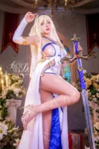 Byoru精品Cosplay：白色圣女剑姬角色扮演，大尺度唯美异世界女神，华丽装扮展现极致诱惑 - Byoru Sword Maiden [74P]