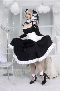 洛璃LoLiSAMA 碧蓝航线可畏Cosplay，精致哥特风女仆装视觉盛宴[60P]