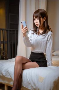 萌芽儿o0 开裆丝袜OL职场制服诱惑，极致黑丝美腿拍摄，尽显成熟御姐魅力[26P]