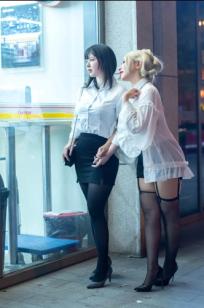 皮皮奶&穆零Mu0 - 百合OL私房写真，夜色街拍与制服诱惑，双子女神亲密缠绵，气质与身材的视觉盛宴 [51P]