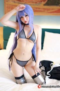 Potato-Godzilla-泳装-Meltryllis-二次元美少女角色扮演-泳池唯美私房写真