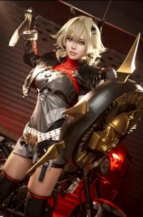 ZinieQ - Caesar King 赛博朋克机车风格COSplay大尺度写真 [42P]