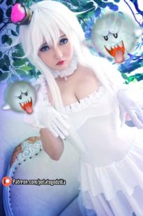 Potato-Godzilla-Boosette幽灵姬Cosplay，清纯甜美角色扮演，雪白制服诱惑，极致视觉盛宴