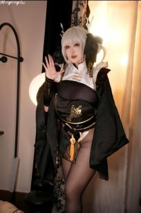 小容仔咕咕咕 NIKKE胜利女神布兰儿黑丝cosplay，极品角色扮演私房大尺度写真，性感魅惑美图45P