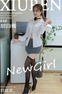 秀人网8609-甜白酱：极致OL诱惑与湿身奶油艺术写真，透视蕾丝黑丝美腿，绝美胴体视觉盛宴