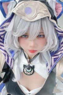 [二次元COS] PoppaChan - 崩坏星穹铁道角色扮演，银发猫耳少女萌系写真 [40P]