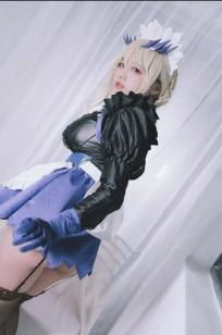 阿半FGO黑枪呆女仆COS精选：性感诱惑、大胆剪裁与冷艳御姐风私房佳作 [68P]