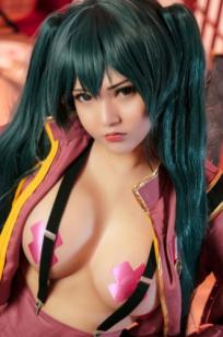 Potato-Godzilla初音未来千本樱COSPLAY：唯美日式和服下的诱惑瞬间