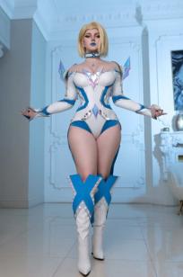 Ulichan - Emma Frost X战警白皇后角色扮演，绝美欧美风情，冷艳御姐cosplay私房写真