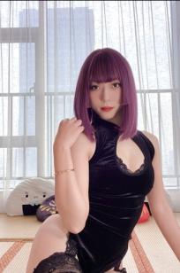 Money冷冷 - 黑丝吊带高叉旗袍蕾丝裙，日式樱花背景下极致性感私房演绎 [107P]
