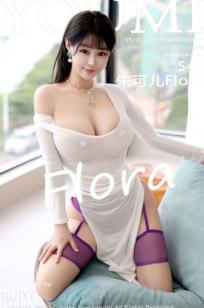 YouMi尤蜜荟-1095-朱可儿Flora-轻透白色连衣裙与紫色网格吊带，傲人爆乳极致诱惑，私房写真无圣光大尺度
