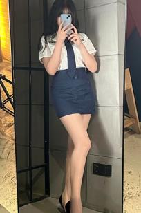 轩萧学姐 女警官角色扮演制服诱惑写真，冷艳干练职业装搭配极致黑丝美腿，演绎顶级视觉盛宴