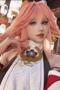 《桜满三时 八重神子》极致性感COSPLAY，高还原度与极品身材的视觉碰撞，诱惑角色扮演，尽显人间胸器之美[89P]