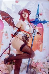 Byoru原神罗莎莉亚魅魔Cosplay，大尺度性感角色扮演，深度诱惑精品写真 [61P]