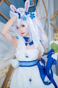 花柒Hana-014-拉菲花嫁：二次元唯美COS兔女郎婚纱写真，梦幻治愈系精灵新娘
