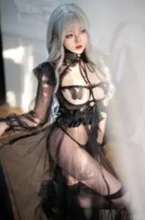 Natsuko夏夏子 - Black Butterfly 黑色薄纱镂空极致诱惑私房写真 [62P]