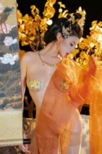 奈汐酱nice - 金笺寄月：绝美国风古装私房写真，半透薄纱与丝袜的极致诱惑，古典韵味与现代性感完美交融