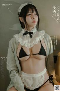 YouMi尤蜜：糖積《空气女仆》私房写真，经典女仆装诱惑尽显白嫩美腿与精致身材，室内摄影视觉盛宴