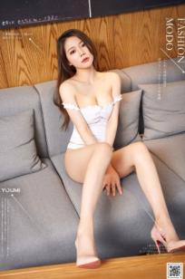 YouMi尤蜜-2020.09.21-如歌-《白梦情诗》室内私房写真，修身白裙尽显气质曲线，简约高级感