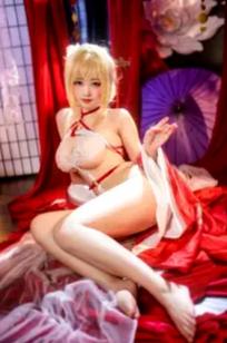 宫本桜 - 光荣凉夜香雪 [20P] 红色古风性感Cosplay私房美拍