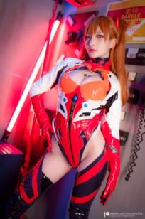 Fantasy-Factory-小丁Ding-明日香战斗服Cosplay-极品赛博御姐-性感角色扮演-Asuka-plugsuit