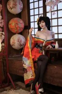 一米八的大梨子 - 碧蓝航线大凤和服角色扮演，唯美樱花与精致日式私房照，展现极致傲人曲线 [31P]