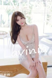 IMiss爱蜜社-756-Lavinia肉肉-白色蕾丝吊带睡衣私房写真，清纯女神室内性感诱惑姿态