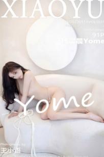 XiaoYu语画界：杨晨晨Yome纯欲诱惑，白色轻透蕾丝内衣配白丝，极致大尺度私房写真