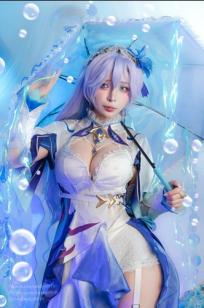 Umeko J - Cantarella Wuthering Waves 梦幻紫发二次元Cosplay性感私房写真