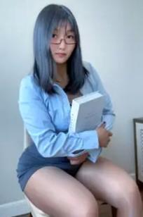 西好运 - 蓝衬衫小秘书办公室制服诱惑，知性OL职场私房写真[26P]