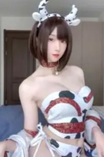 瓦斯塔亚小龙虾 - 奶牛角色扮演卧室私房自拍包 [45P]