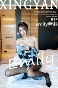 XingYan星颜社-221-Emily尹菲-黑色印花旗袍黑丝-室内高奢私房皮草诱惑-2023.12.07 - 无圣光大尺度