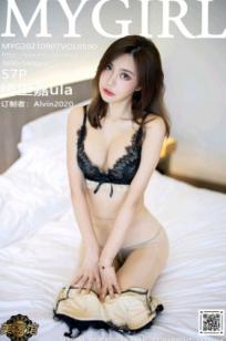 MyGirl美媛馆590期：绮里嘉Ula杭州旅拍，黑蕾丝吊带短裙裹身，室内外双场景展现极品肉丝长腿诱惑