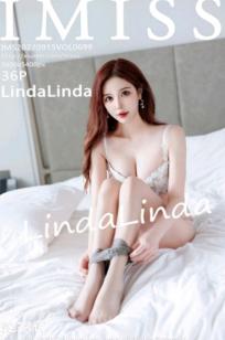 IMiss爱蜜社699期：Lindalinda白色花纹内衣丝袜诱惑，清纯与性感并存的私房写真精品