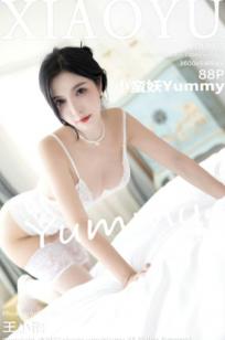 XiaoYu语画界-925-小蛮妖Yummy-白色薄透裙与镂空蕾丝内衣私房照-优雅女神绝美腿型展现诱惑魅力-2022.12.14