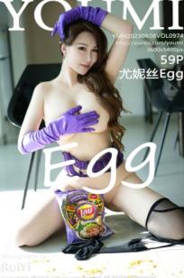 YouMi尤蜜荟-974-尤妮丝Egg-紫色情趣内衣黑丝室内写真-绝美身材火辣诱惑-2023.08.08-无圣光大尺度