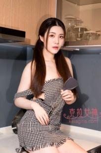 KelaGirls克拉女神百琳《美娇娘下厨》：居家厨房性感围裙造型，私房写真大尺度诱惑