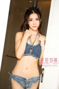 KelaGirls克拉女神-2018.04.29-恬恬-《你的小貓咪》-性感猫女郎私房照、牛仔比基尼诱惑、修长美腿写真