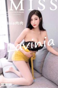 IMiss爱蜜社-648-Lavinia-黄色吊带诱惑与黑色蕾丝私房写真，不仅是绝美气质女神，更是极致性感尤物