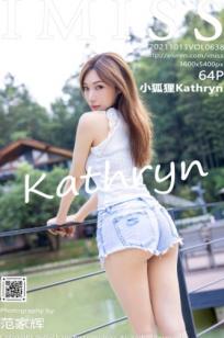 IMiss爱蜜社-638-小狐狸Kathryn-图书馆书香私房，超短牛仔裤配白皙长腿，尽显清纯诱惑与知性美