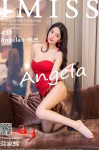 IMiss爱蜜社556期：小热巴红衣诱惑私房写真，鲜艳抹胸短裙配黑丝吊带袜，白嫩肌肤极致性感，极品女神室内大尺度高清图