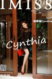 IMiss爱蜜社546期：杨紫嫣Cynthia黑色镂空蕾丝连衣短裙街拍私房，气质女神演绎极致魅惑与透肉美腿