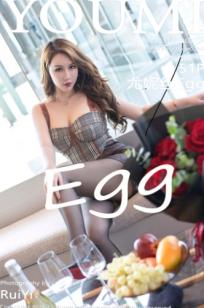 YouMi尤蜜荟-尤妮丝Egg轻熟御姐系列：格纹吊带皮裙搭配黑丝，极品身材极致诱惑，酒店私房写真无圣光大尺度呈现