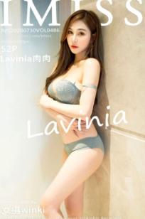 IMiss爱蜜社486期：Lavinia肉肉白色波点透视裙私房写真，气质御姐大秀修长美腿，高贵性感室内风情拍摄