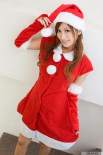 Graphis_藤崎りお Rio Fujisaki 圣诞特别版 Xmas SP 室内楼梯诱惑圣诞装大尺度写真